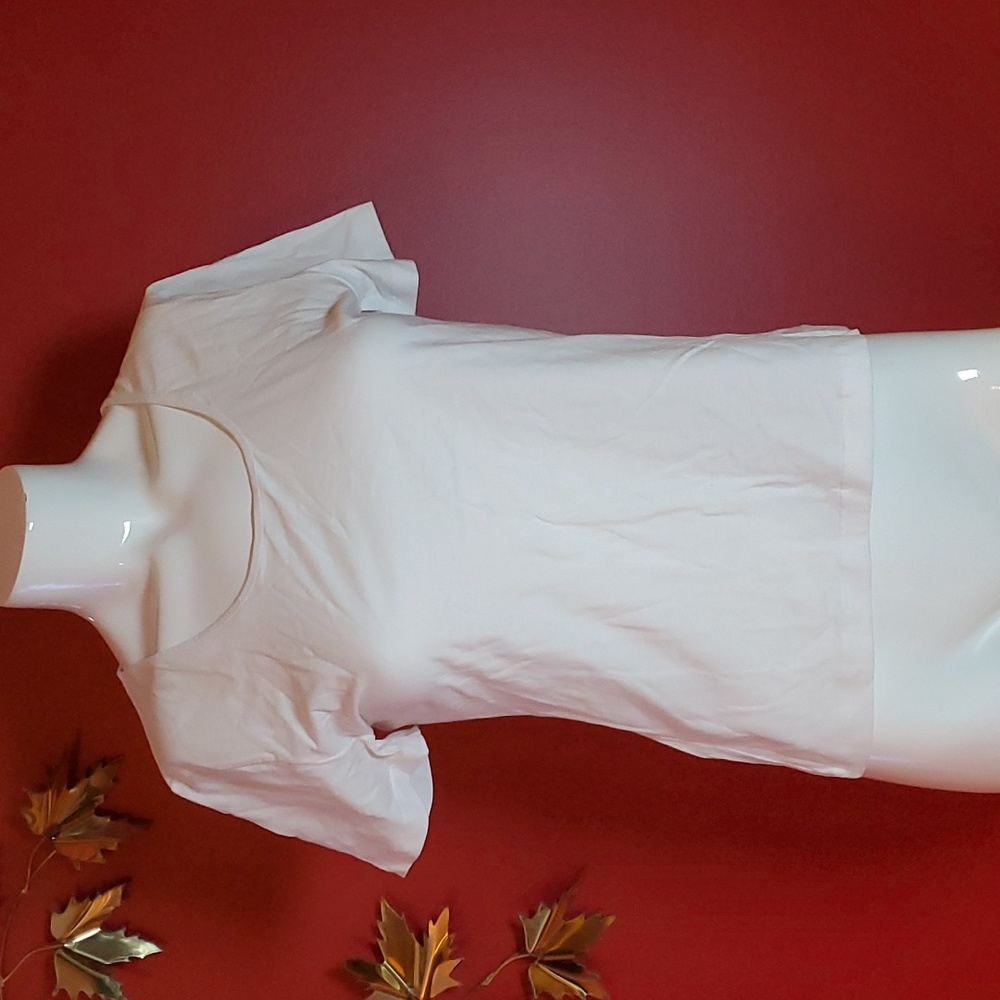 Versace Intensive White T shirt Stretchy Luxurious Layering Size 48